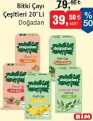 DOĞADAN BİTKİ ÇAYI ÇEŞİTLERİ 20'Lİ fiyat ve kampanya bilgisi